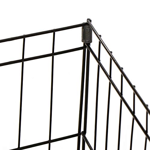 Foldable 24/30/36/42/48 Inch Metal Exercise Dog Play Pen Indoor Outdoor Playpen for Small Animals 8 Panel Pet Fence for Home Yard Camping