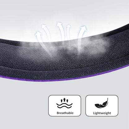 Didog Soft Padded Dog Collar for Large Dogs, Lightweight and Breathable Dog Collar with Metal Buckle, Purple, XL - color: Purple, size: XL: Fit 17-23" Neck