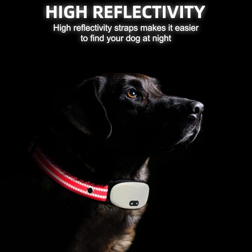 Collar Replacement Strap, Reflective Replacement Nylon Collar Strap Dog GPS Training Bark Receiver Collars, Durable Adjustable E Collar Straps for Small Medium Large Dogs, Hotpink - color: Hotpink