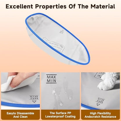 Open Top Self Cleaning Litter Box Waterproof Pad 2-Pack Leak-Proof Cat Litter Mat, Accessories for Automatic Litter Box, Replacement Liner Tray