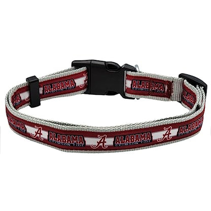 Pets First Collegiate Pet Accessories, Dog Collar, Alabama Crimson Tide, Small - color: Alabama Crimson Tide, size: Small