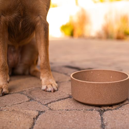 Loving Pets - Dolce Bamboo - Eco-Friendly Pet Bowls & Dishes for Dog, Cats, Puppy Food and Water Dish -Sustainable and Dishwasher Safe, Made with Real Bamboo (Large, Coffee-Brown) - color: Coffee Brown, size: Large Dish