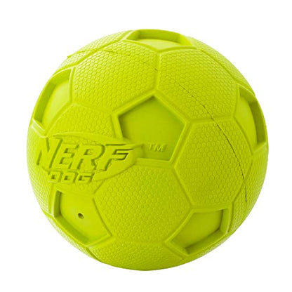 Nerf Dog 4in Soccer Squeak Ball Green, Dog Toy, Model Number: 2172 - color: Green, size: 4-inches