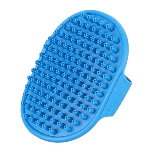 NVNAN Ultra-Soft Pet Grooming Brush with Adjustable Ring - Ideal for Dogs & Cats of All Hair Types - Bath, Shower, Dog Shampoo Brush & Massage Tool (Blue, 1-Pack) - color: Blue-01