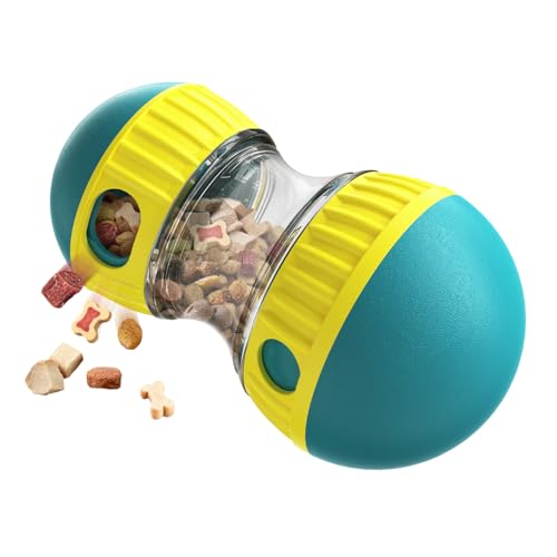 Dog Treat Dispenser Toy, Slow Feeder Enrichment Interactive Toy to Relieve Boredom and Anxiety, Not Suitable for Aggressive Chewers (Green) - color: Green