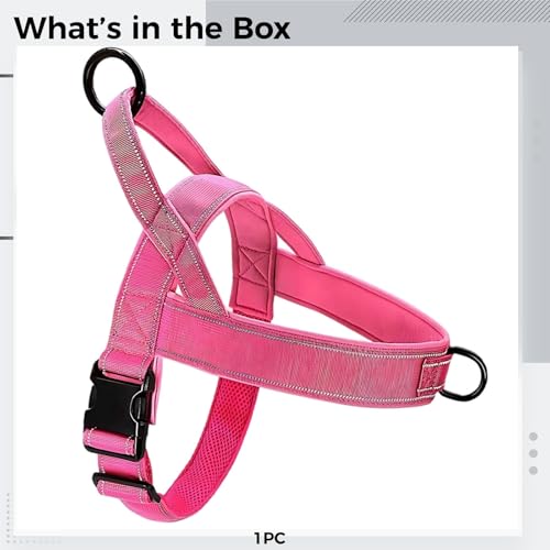 Escape-Proof Dog Harness for Small Dogs, Reflective, Size S, Adjustable