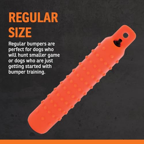 SportDOG Orange Plastic Dummies - Durable Soft Plastic Retriever & Hunting Bumper Training Accessory - Non-Toxic Weatherproof Material - High-Visibility Color