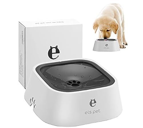 Whitedrop Pet Bowl Anti-Splash Water (Blue) - 35 oz, Cat, Plastic