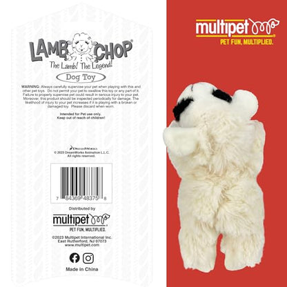 Multipet Lamb Chop Dog Plush Toy - Squeaky Toy for All Dogs - Extra Soft Plush - Stuffed Animal Dog-Toy for Cuddling & Playing - Cute Pet-Toy (6",Cream),(Pack of 3) - size: 6" (Pack of 3), style: White