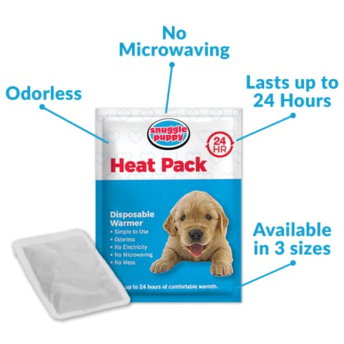 Snuggle Puppy Original Heartbeat Puppy Toy with Real-Feel Pulse & Heat Pack, Calming Sleep Aid for Puppy Anxiety, Crate Training, First Nights & New Puppy Transition - Biscuit Plus 6 Heat Packs - color: Biscuit