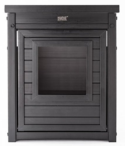 New Age Pet ECOFLEX Litter Loo Moisture and Odor Resistant Enclosure & End Table, No‑Tools Assembly, 10 Year Warranty, Espresso Black, Standard - color: Black, size: Standard