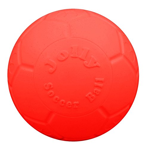 Jolly Pets Large Jolly Soccer Ball Floating-Bouncing Dog Toy; 8" Green Apple - color: Apple Green, size: 8 Inch Diameter