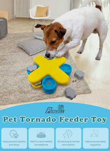 Dog Food Puzzle Toy Slow Feeder, Pet Tornado, Pet Treat Puzzle