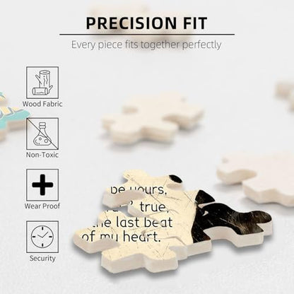 500 Pieces Jigsaw Puzzles for Adults, I Am Your Friend Your Partner Your Dachshund Art Puzzle, Stress Relief Concentration Training Brain Teaser Puzzle 20.4x15 Inch - color: Wooden Puzzle13, size: 500 Piece pcs