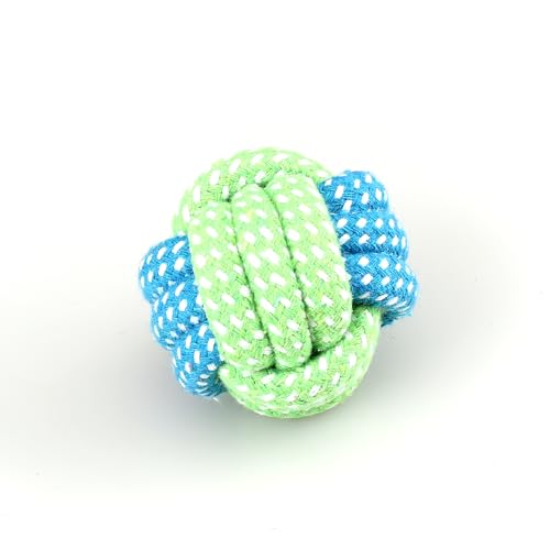 Dog Chew Rope Toys, Set of 9, Cotton Teething Ropes for Small and Medium Dogs, with Ball, Tug-of-War Toys, Fetching Bone and Sandal