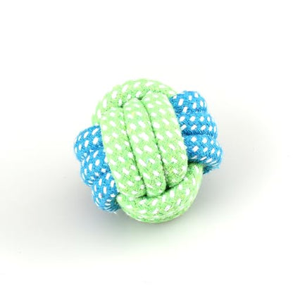 Dog Chew Rope Toys, Set of 9, Cotton Teething Ropes for Small and Medium Dogs, with Ball, Tug-of-War Toys, Fetching Bone and Sandal