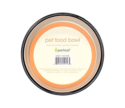 Pearhead Ceramic Cat Bowl, Holds 12 oz, Whisker-Friendly Pet Dish for Food and Water, Cute Cat Face Design - color: Blush Cat Faces, size: Single Bowl