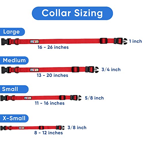 Pawtitas Recycled Dog Collar with Reflective Stitched Puppy Collar Made from Plastic Bottles Collected from Oceans Extra Small Teal Turquoise Wave - color: Recycled Teal, size: X-Small (Pack of 1)
