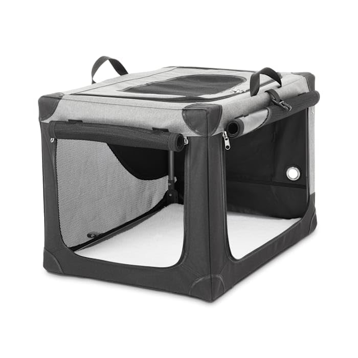 EveryYay by Petco Going Places Stow & Go Portable Canvas Dog Crate 24" L X 18" W X 17" H - size: 24.0"L x 18.0"W x 24.0"H