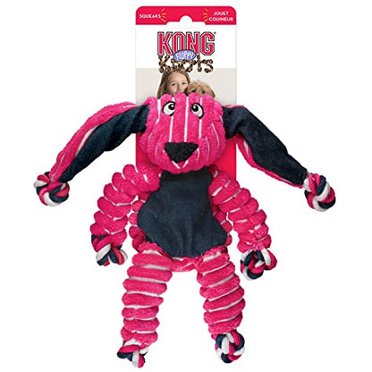 KONG Floppy Knots - Knotted Rope Dog Toy Entices Play - Tug Toy Satisfies Natural Instincts - Dog Supplies with Floppy Design & Minimal Stuffing - Bunny, For Medium/Large Dogs - color: Bunny, size: Medium/Large
