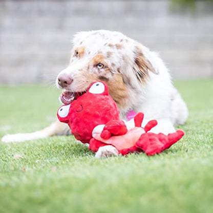 Huxley & Kent Slappies for Dogs | Claude Lobster (Large) | Squeak & Shake Dog Toy | No Stuff Squeaky Toy, TPR Ball in Head | Simulates Hunting Nature for Dogs - size: Large, style: Claude Lobster