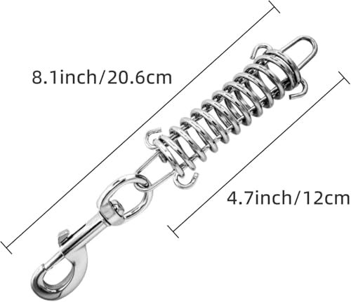 Dog Leash for Dogs Up to 250 Pound,Heavy Duty Leash Made of Coated Wire Rope for Large and Medium Dogs with Dog Leash Metal Shock Absorbing Spring