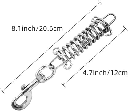 Dog Leash for Dogs Up to 250 Pound,Heavy Duty Leash Made of Coated Wire Rope for Large and Medium Dogs with Dog Leash Metal Shock Absorbing Spring