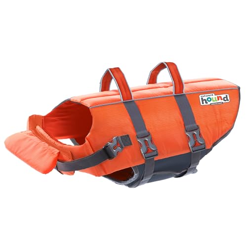 Outward Hound Granby Splash Orange Dog Life Jacket, XL - color: Orange, size: X-Large (Chest Girth: 33"-44")