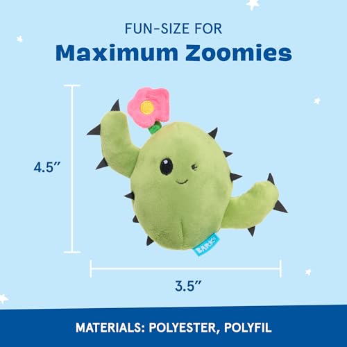 Barkbox 2 in 1 Interactive Plush Dog Toy - Rip and Reveal Toy for Dogs and Puppies - Stimulating Squeaky Pet Toys | Consuela Cactus (Small) - color: Consuela - Small, size: Small Dog