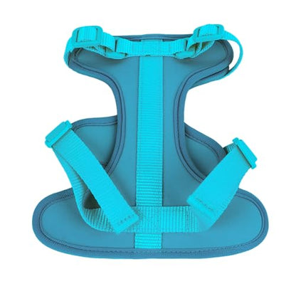 Adjustable Soft Breathable Escape Proof Dog Vest Harness, Pet Chest Harness for Small Dogs and Puppies, Bright Color Safety Design with Dual D Rings for Walking and (S) - color: Blue
