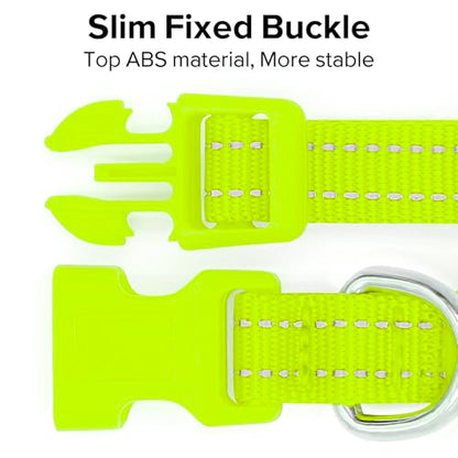 BSEEN Light Up Dog Collars - Glowing LED Dog Collar Rechargeable Puppy Collar for Small Dogs & Cats, Safety Dog Lights for Night Walking (Green) - color: Green