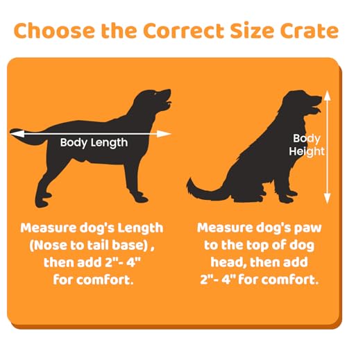 Homey Pet 43 Inch Two Tiers Dog Crate Cage Kennel with Divider, Stackable Heavy Duty Dog Crate for Large Dogs, Escape Proof Indestructible Dog Kennel Indoor with Removable Tray, Lockable Wheels - size: 43"L - 2 Tiers