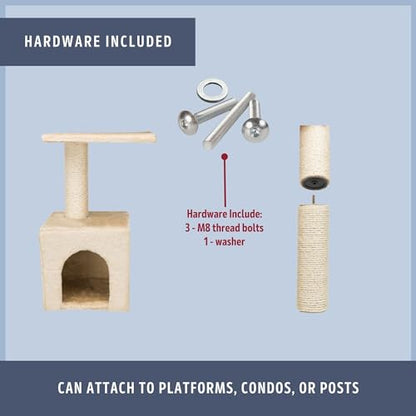 Trixie Replacement Sisal Post for Scratching Posts, Cat Trees and Cat Towers, 3.5 in x 11.8 in (9 x 30 cm) - size: 9/70 cm