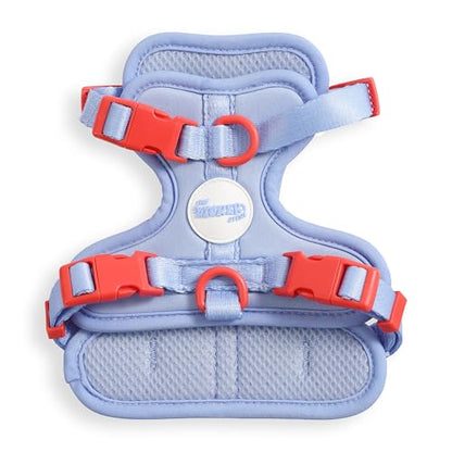 HNS1000E Arlo Extra Small Adjustable Soft Padded No Pull Pet Harness with 3 Buckles and 3 Leash Clips, Sangria - color: Periwinkle, size: X-Small (Chest: 11.8 - 17")