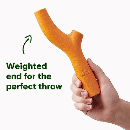 Beco Dog Toy - Natural Rubber Super Stick, Fetch Chew Toy for Dogs - Orange - color: Orange