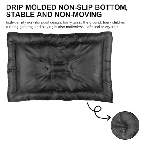 Cozy Dog Bed with Anti-Slip Bottom, Cute Bear Bunny Dog Kennel Chew Proof Crate Pad Outdoor Bed Comfortable Matt for Indoor& Outdoor Sofa Cars, Machine Washable 36 X 24 Inch - size: 36 × 24 inch