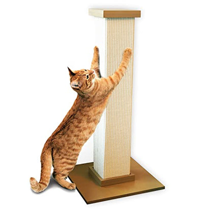 SmartCat Pioneer Pet Ultimate Scratching Post (Beige) - color: Beige