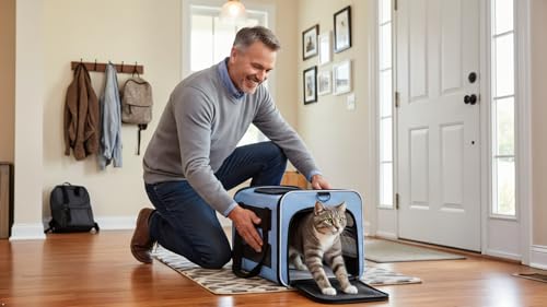 Cat Carrier Soft-Sided Travel Bag for Medium to Large Cats Over 15lbs, Small Dog Carrier Crate Top Entry Breathable Mesh Puppy 12 Pounds, Pet Rabbit Carrying Cage Kennel Collapsible Pink - color: Pink