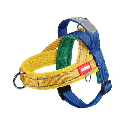 Dog Harness,No Pull Dog Harness, Adjustable Soft Harness with Breathable Mesh Padded, Reflective Lightweight Harness for Extra Small Medium Dogs Yellow-M - color: Yellow, size: M