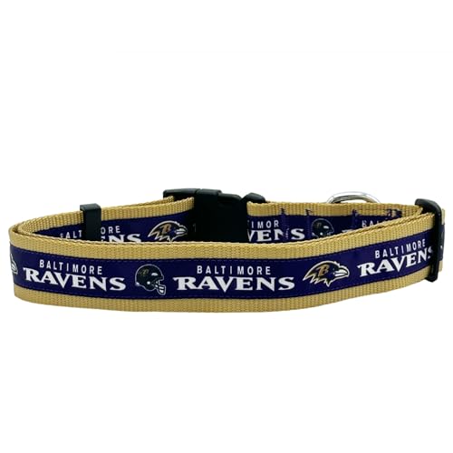 New & Improved Pets First NFL Licensed PET Collar- Heavy-Duty, Strong, and Durable New Dog Collar. Available in 32 Football Teams and 4 Sizes - color: Baltimore Ravens, size: Extra Large