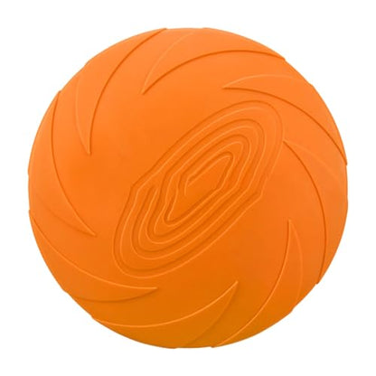 Chew Resistant Dog Disc for Outdoor Training Interactive Play Soft Rubber Nonslip Surfaces