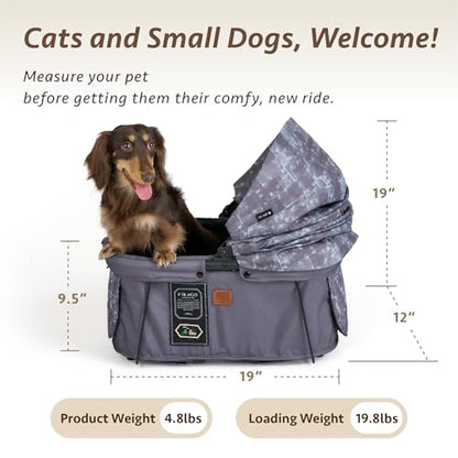 Sway2 Pet Car Seat and Carrier, 2-in-1 Booster Seat for Small Dogs and Cats