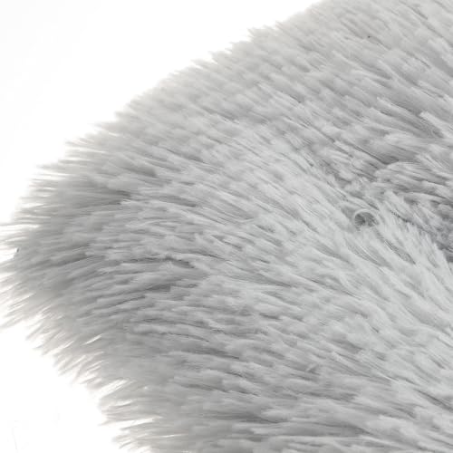 SUPVOX Plush Cat Sleeping Mat and Dog Pad Warm Long Velvet Cushion for Small Dogs and Cats Indoor Comfortable Pet Bed Gray S Size Random Style