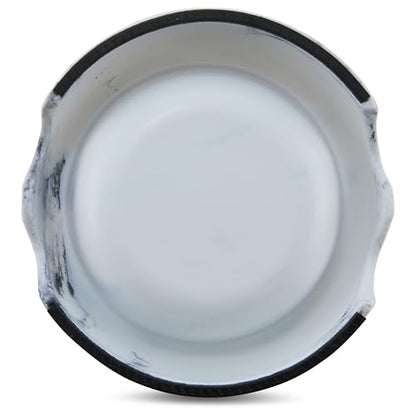 Marble Print Melamine Dog and Cat Food and Water Bowl, Non Skid Base, Anti-Slip Pet Feeder Bowls (5.4 Ounce, 13.5 Ounce,27 Ounce) - size: Small 5.5 Ounce