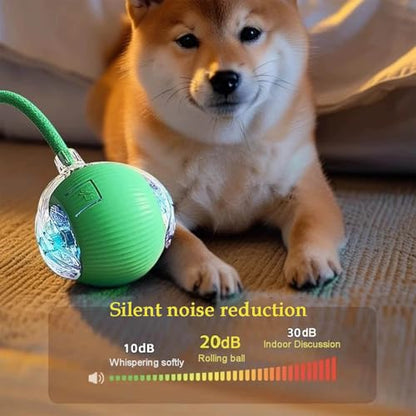 2 PCS Interactive Cat Toy Rolling Ball Chewie Viral Dog Ball, Smart Automatic Rolling Pet Balls,Automatic Moving Electric Cat Toy - color: Color1