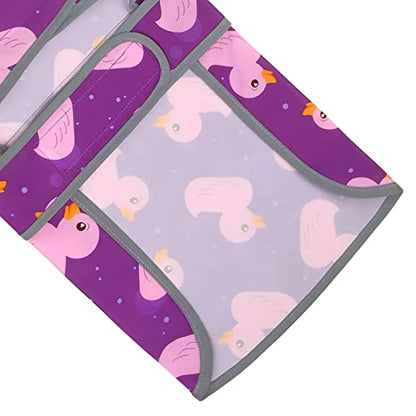 HDE Dog Raincoat with Clear Hood Rain Jacket Poncho for Small Medium Large Dogs Ducks Purple - XL - color: Ducks Purple, size: X-Large