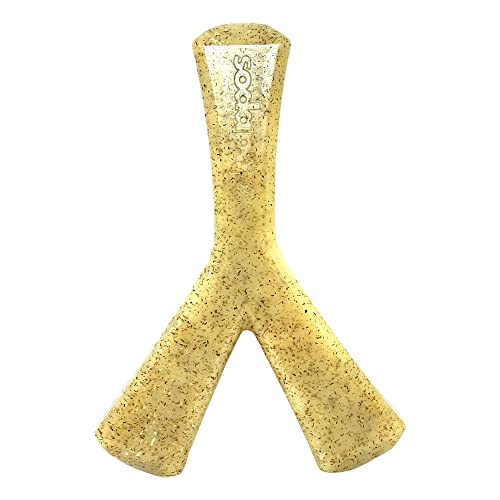 SodaPup Mod Wishbone – Durable Dog Chew Toy and Treat Dispenser Made in USA from Non-Toxic, Pet Safe, Food Safe Nylon Material for Mental Stimulation, Clean Teeth, Fresh Breath, Problem Chewing & More - color: Brown Nylon Mod Wish Bone