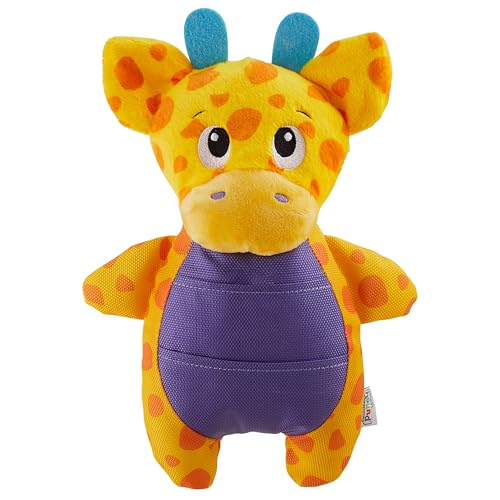 Outward Hound by Nina Ottosson Puzzle Palz Interactive Plush Dog Puzzle Dog Enrichment Toys, Plush, Squeaky, Giraffe, Yellow - color: Puzzle Palz Giraffe
