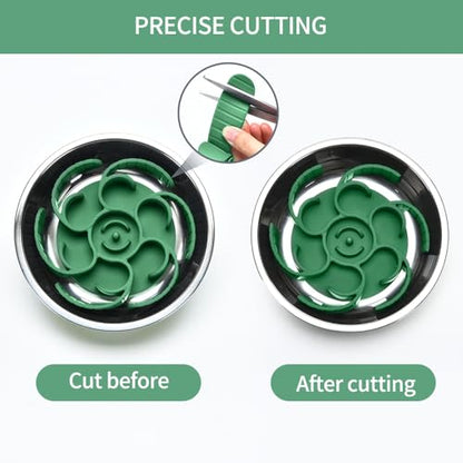 Slow Feeder Dog Bowls Insert,Third Generation upgradedSuper Firm Eating Bowl（Cuttable） for Large Breed and Medium Small Size Compatible with Regular Elevated Metal Glass Dog Bowl (Green) - color: Green