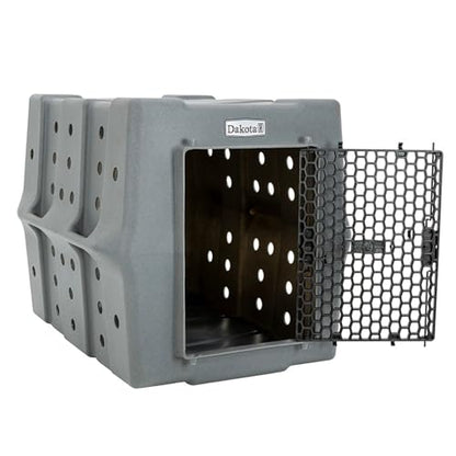 Dakota 283 Crate - Canine Rough and Tough Economy Kennel (Dark Granite, Large) - color: Dark Granite, size: Large